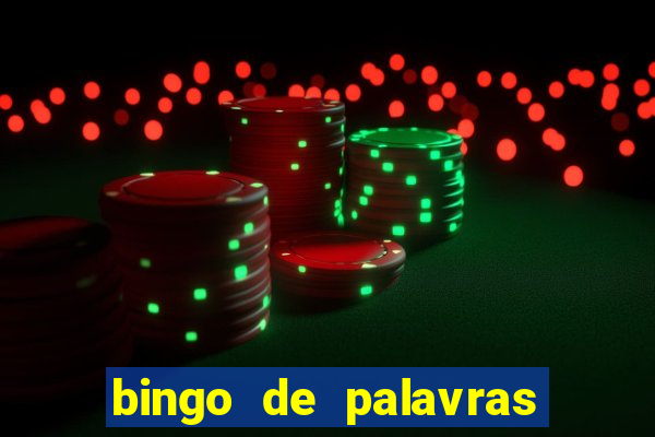 bingo de palavras cha de bebe